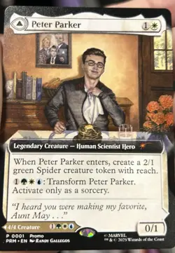 NYCC 2025 Excl MTG Peter Parker Amazing Spider-man PROMO Magic Gathering - Image 3