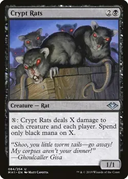 Magic The Gathering MTG CRYPT RATS Modern Horizons NM Near Mint - Image 1