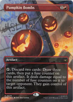 Pumpkin Bombs (Borderless) R Marvel's Spider-Man: Eternal-Legal 26 LP-NM MTG - Image 1