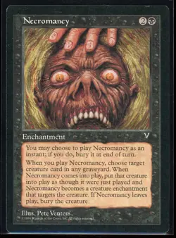 MTG Magic the Gathering Necromancy Magic: Visions 1997 - Image 1