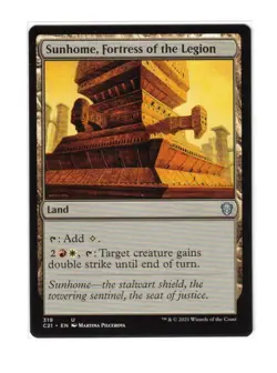 MTG - NM - Sunhome, Fortress of the Legion - Commander 2021 - 319 - Image 1