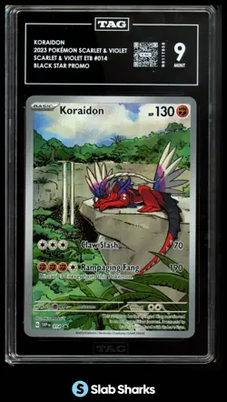 2023 POKEMON S&V ETB BLACK STAR PROMOS - SVP EN #014 KORAIDON FA TAG 9 - Image 1