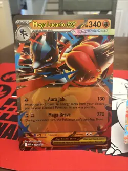 Pokemon Mega Lucario Ex 012 Black Star Promo Oversized-standard & mini figure - Image 2