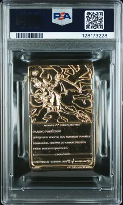 1999 BURGER KING POKEMON GOLD CARDS CHARIZARD PSA 6 - Image 2