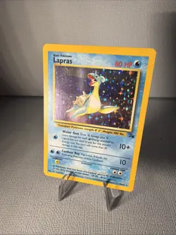 Pokemon Lapras 10/62 Fossil Holo HP - Image 1