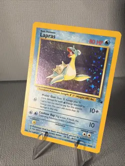 Pokemon Lapras 10/62 Fossil Holo HP - Image 4