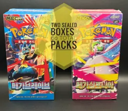 Pokemon Korean Mega Brave + Symphonia Booster Box (YOU GET BOTH) - US Seller - Image 1