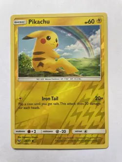 Pikachu 28/73 NM Reverse Holo SM Shining Legends 2017 Pokemon TCG - Image 1