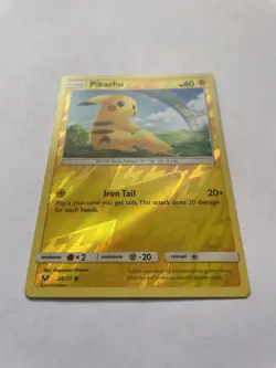 Pikachu 28/73 NM Reverse Holo SM Shining Legends 2017 Pokemon TCG - Image 2