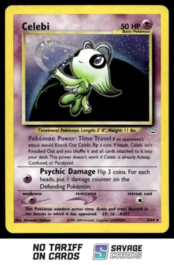 2001 Pokemon Neo - Revelation Holo Celebi #3/64 - Image 1