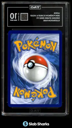2024 POKEMON SV SURGING SPARKS - SSP EN #203/191 LATIOS ILLUSTRATION RARE TAG 10 - Image 2