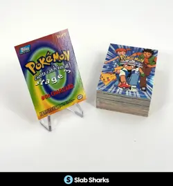 1999 TOPPS POKEMON THE FIRST MOVIE EDITION BLUE LOGO 1-99 SET - Image 2