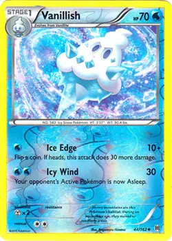 x4 Vanillish - 44/162 - Uncommon - Reverse Holo Pokemon XY Breakthrough M/NM Eng - Image 1