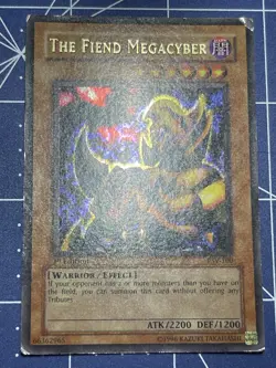 Yu-Gi-Oh Pharaoh's Servant the Fiend Megacyber PSV-100 Ultra Rare 1st Edition MP - Image 2