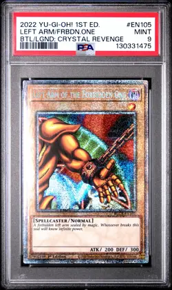 2022 YU-GI-OH! BOL-1ST EDITION #EN105 LEFT ARM OF THE FORBIDDEN ONE PSA 9 - Image 1