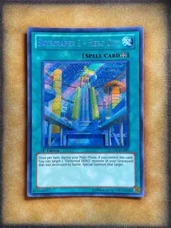 Yugioh Skyscraper 2 - Hero City LCGX-EN097 Secret Rare 1st Ed NM - Image 1