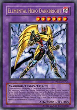Yugioh! LP Elemental Hero Darkbright - TAEV-EN042 - Ultra Rare - 1st Edition Lig - Image 1