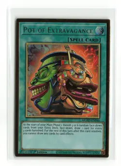 POT OF EXTRAVAGANCE MGED-EN046 1ST EDITION YUGIOH TCG LP - Image 1