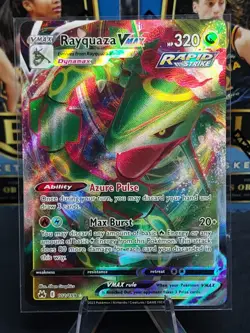 Pokemon TCG Rayquaza VMAX Holo Ultra Rare Card Crown Zenith 102/159 - Image 1