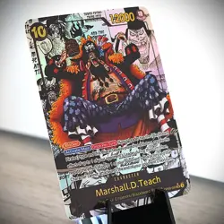 [ART CARD] Marshall.D.Teach OP09 Manga CUSTOM- ENGLISH- High Quality Texture - Image 1