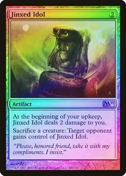 Jinxed Idol FOIL Magic 2011 / M11 NM Artifact Rare MAGIC MTG CARD ABUGames - Image 1