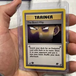 Pokemon 1st Edition The Boss's Way 73/82 Team Rocket Pokemon Card Vintage Vtg NM - Image 2