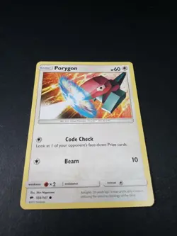 Pokemon Burning Shadows Porygon Common Card 103/147 NM - Image 1