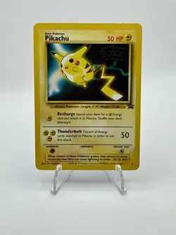 Pokemon TCG Pikachu Black Star Promo #4 The First Movie PromoRare Card LP - Image 1