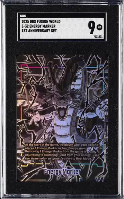 2025 DBS CARD GAME FUSION WORLD 1ST ANNIVERSARY SET ENERGY MARKER SGC 9 - Image 1