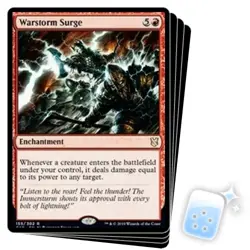 WARSTORM SURGE X4 Commander 2019 Magic MTG MINT CARD - Image 1