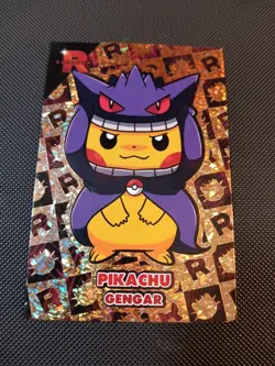 Pikachu Poncho Gengar Gold Holo Team Rocket Card Database Peru Pokemon - Image 1
