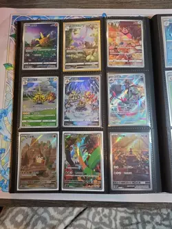 Pokemon Card Lot Binder V/VMAX Modern IR SIR Hits Ex 162 Cards NM Full Art - Image 1