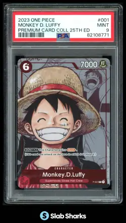 2023 ONE PIECE MONKEY D. LUFFY PREMIUM CARD COLLECTION 25TH ED PSA 9 - Image 1