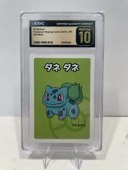 CGC 10 Pristine! Bulbasaur Old Maid 2019 Japanese Pokemon Card - Image 1