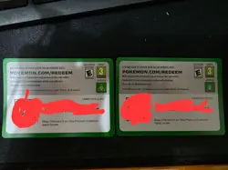 Pokemon card PTCGO live mega charizard X ex ultra premium collection UPC code X2 - Image 1