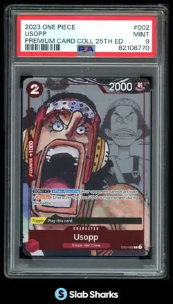 2023 ONE PIECE USOPP PREMIUM CARD COLLECTION 25TH ED PSA 9 - Image 1