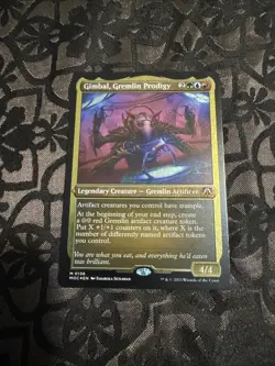 MTG 1X GIMBAL, GREMLIN PRODIGY THICK STOCK CDR: MARCH OF THE MACHINE FOIL - Image 1