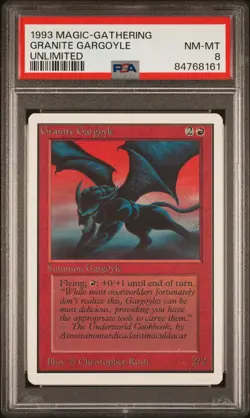 Granite Gargoyle - Unlimited - Near Mint - PSA 8. POP 3. More MTG in store. - Image 1