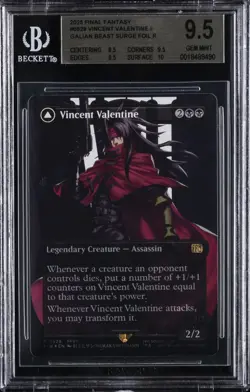 2025 MTG FINAL FANTASY SURGE FOIL #0528 GALIAN BEAST/VINCENT VALENTINE BGS 9.5 - Image 1