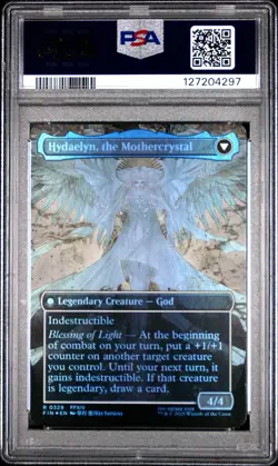 PSA 9 Venat Heart Of Hydaelyn (Borderless Foil) Final Fantasy 0329 FF14 MTG - Image 2