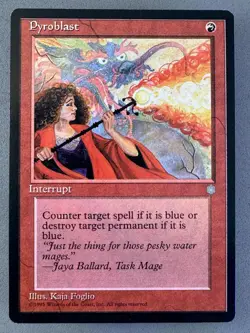 Pyroblast Ice (x1) Age MTG-LP to NM-Vintage Magic the Gathering - Image 1