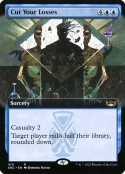 Cut Your Losses Extended Art Foil - Streets Of New Capenna MTG-LP - Image 1