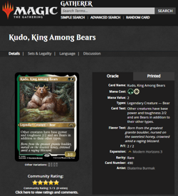 2024 MTG Magic the Gathering Modern Horizons 3 Etched Foil Kudo King Among Bears - Image 3