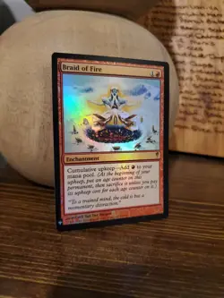 NM FOIL Braid of Fire Mystery Booster Coldsnap 078/155 Rare Mtg NEAR MINT Magic - Image 1