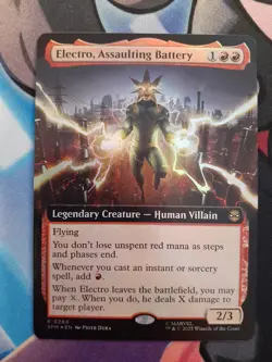 (NM) Electro, Assaulting Battery - Extended Foil - MtG: SPM - Image 1