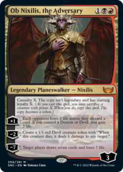 1x Ob Nixilis, the Adversary Light Play MTG Magic - Kid Icarus - - Image 1