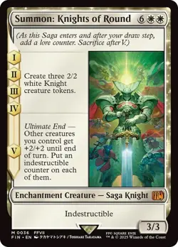 Summon: Knights of Round Final Fantasy MTG NM - Image 1