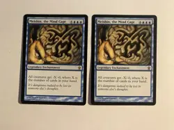 2X Played MTG Magic The Gathering Meishin, The Mind Cage Saviors Of Kamigawa - Image 1