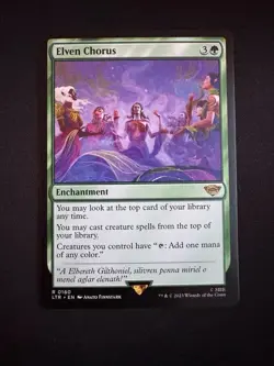 MTG - Elven Chorus - Regular Rare - Lord of the Rings LOTR #160 NM - Image 1