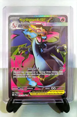 Mega Charizard X ex Full Art Ultra Rare 109/094 Pokemon TCG Phantasmal Flames - Image 1